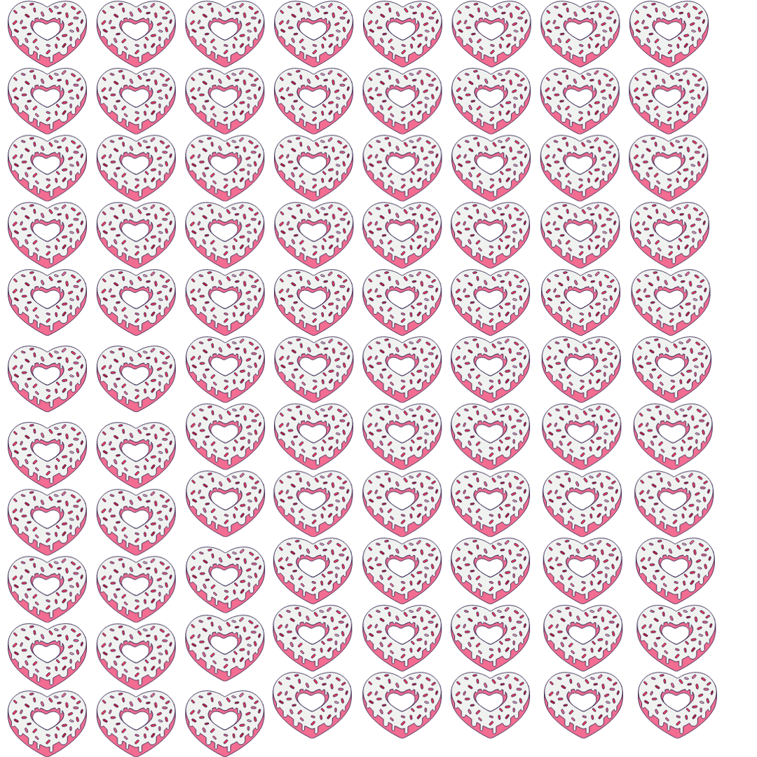 Donut love sticker sheet