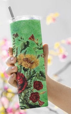 Green Flower 20 oz Tumbler