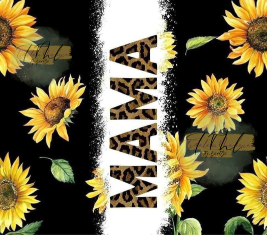 Sublimation Sunflower Momma 20 oz Tumber wrap