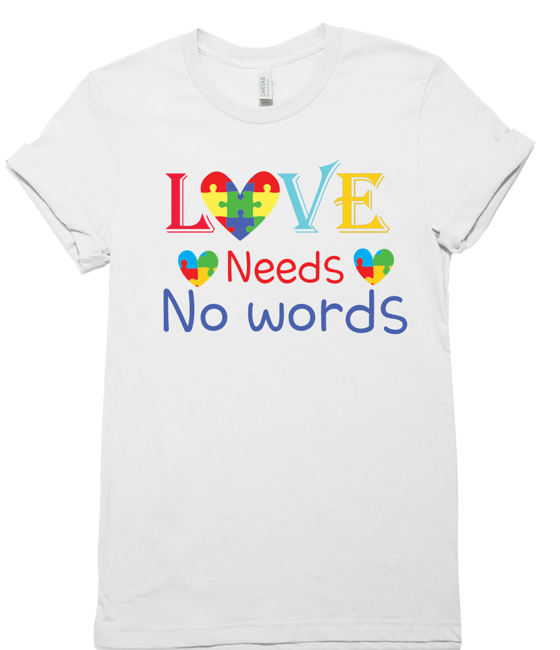 Love Needs No Words Autism shirt